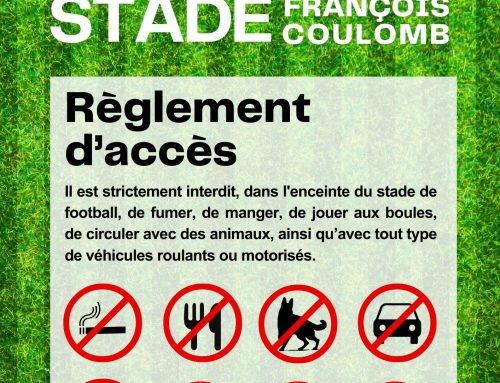 Stade François Coulomb: Règlement d’accès