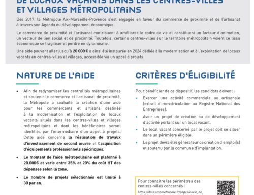 Soutien aux commerces de proximité et à l’artisanat