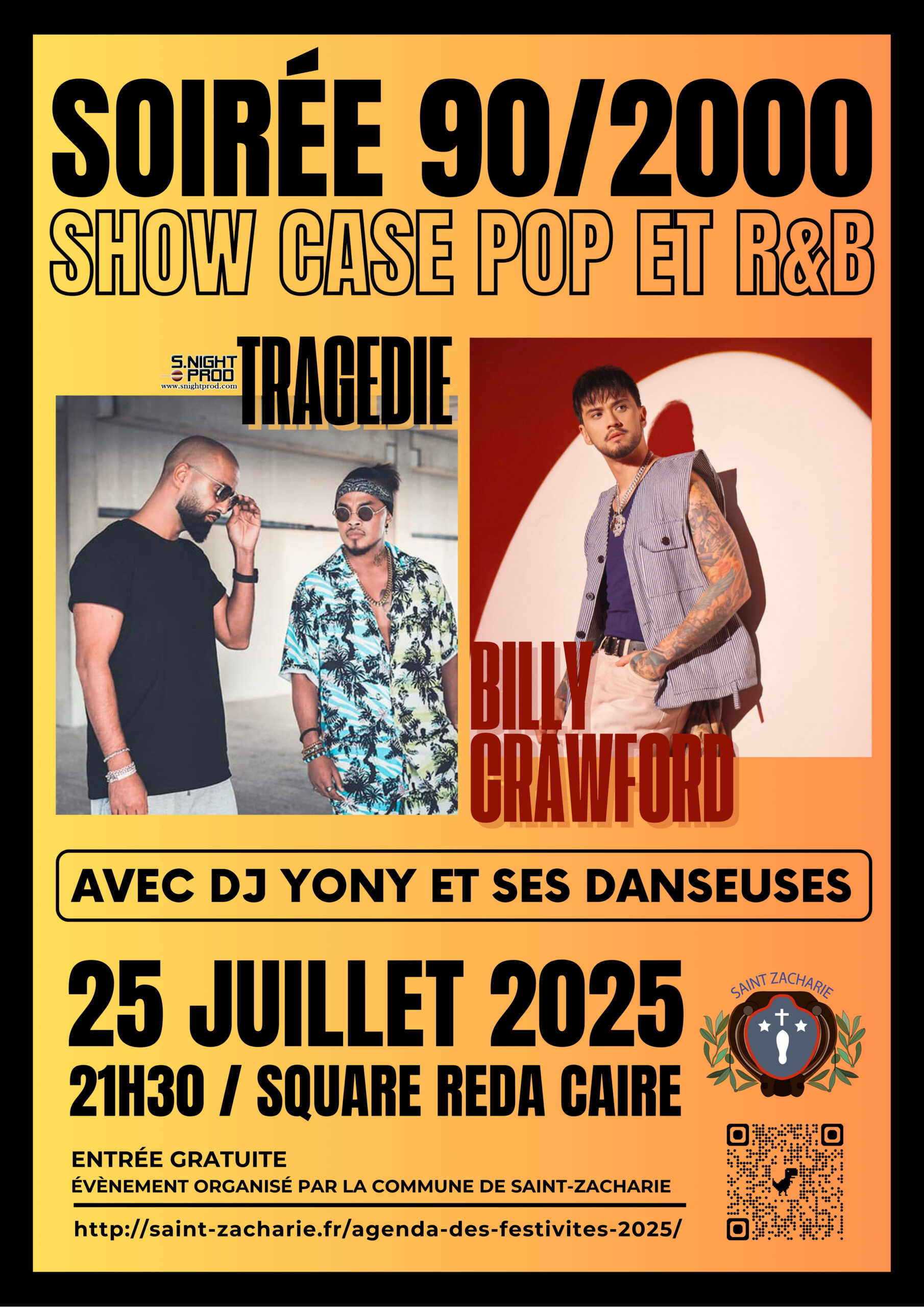 SOIRÉE 90/2000 – SHOW CASE POP ET R&B