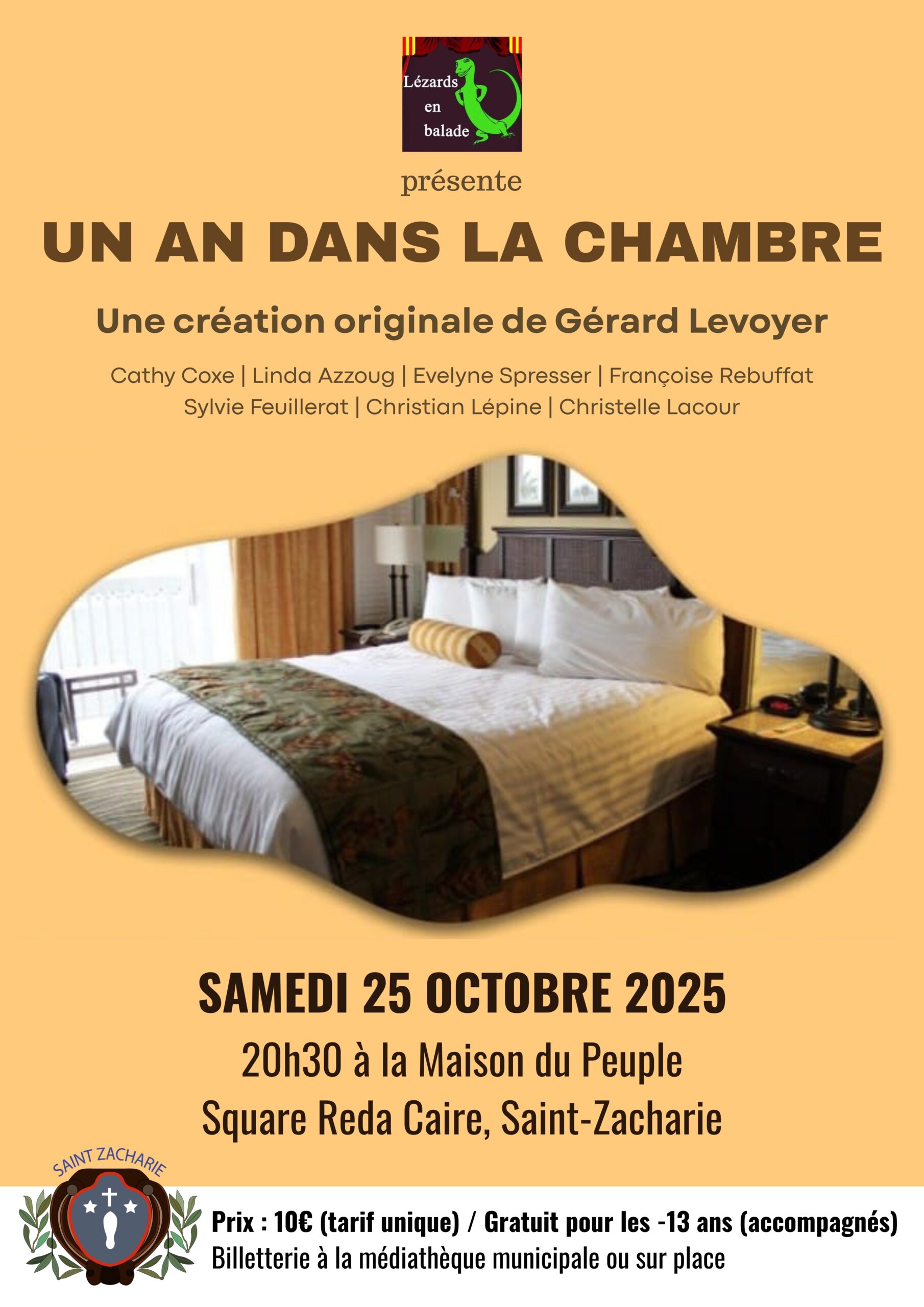 Théâtre – Un an dans la chambre