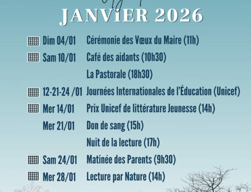 Agenda janvier 2026